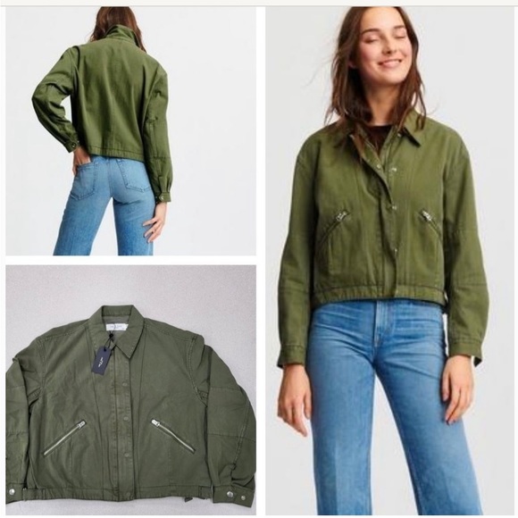 💚NWT RAG & BONE FLEET JACKET IN OLIVE